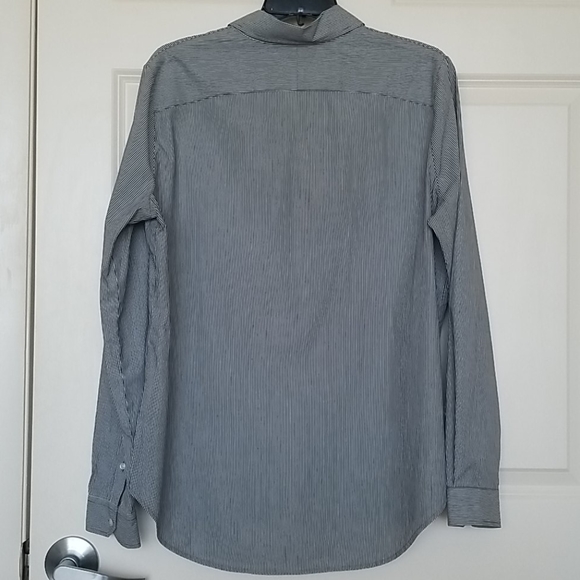 🚫SOLD - Lacoste Navy & White Stripe Shirt - Picture 3 of 8